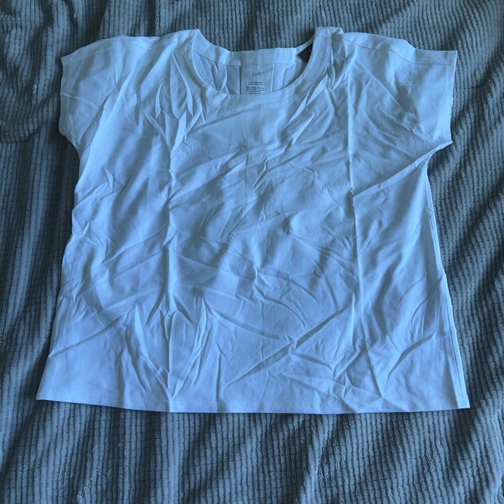 J. Jill luxe primary cotton scoop neck size SP NWT $59